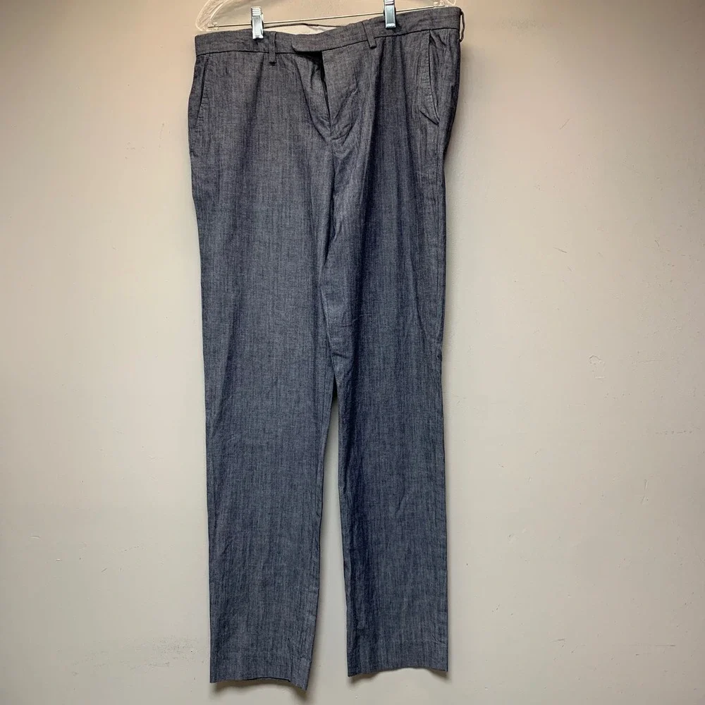J.Crew Trousers Mens 34x31 Blue Excellent Cone Denim Cotton Chambray Pants